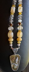 JEREMY GICKER Studio Sterling Silver Multi Stone Bead Fetish Necklace ~ 2006