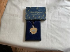 Jacques Carpentier Heart-Shaped Quartz Watch Necklace in Original Box/wPaper