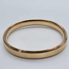 1912 Antique 14k Gold Filled Hinged Bangle Bracelet 7.5″ – Mono, Anna AKR
