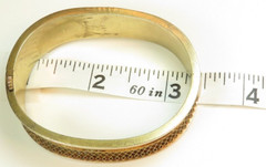 Victorian 1800’s 13KY-19KY Range Bangle Etruscan Bracelet 6″ Width IC 0.632″ ID
