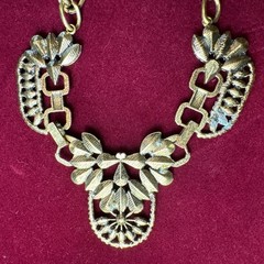 Vintage Hollywood Regency Style Brilliant Rhinestone Glamorous Necklace