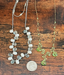 Lot 21 Bling Faux Gemstone Fashion Statement Jewelry Gold & Silver Tone 7 Marked