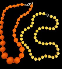 Vtg 1960s – 1980s Jewelry Lot Bright Colorful Bead Enamel Plastic Coconut Shell