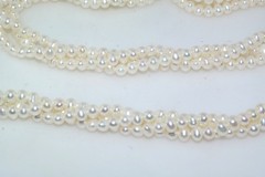Triple Strand Chinese Cultured Pearl Wrap 29″ Necklace Endless Strand