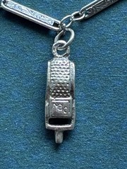 Vintage Sterling Silver Charm Bracelet Classic Retro Dangle Charms 7 Inches Long