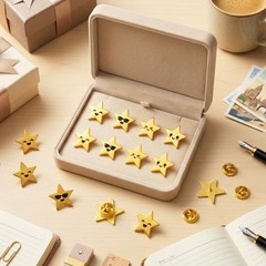Bulk Gold Star Pins – 25/50/100/150/300 Pcs Metal Motivational Brooches for 4th