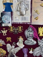 Vintage Estate Angel Religious PJewelry Lot 68 Pieces WHBM GLORIA DUCHIN AAi Baj