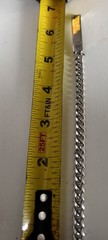 Vintage Speidel Silver tone rhodium-plated metal engravable ID bracelet
