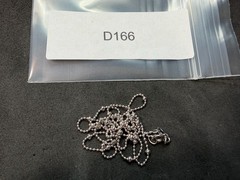 2.05g Vintage Sterling Silver 925 Ball Bead Chain Necklace 18 in M