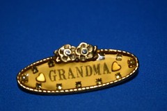 Authentic Original Maximal Art Grandma Brooch Pin in Original Box Maker Marked