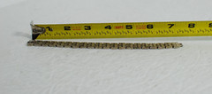 Vintage Silver Tone CU Rhinestone Linked Women Bracelet 7 inches