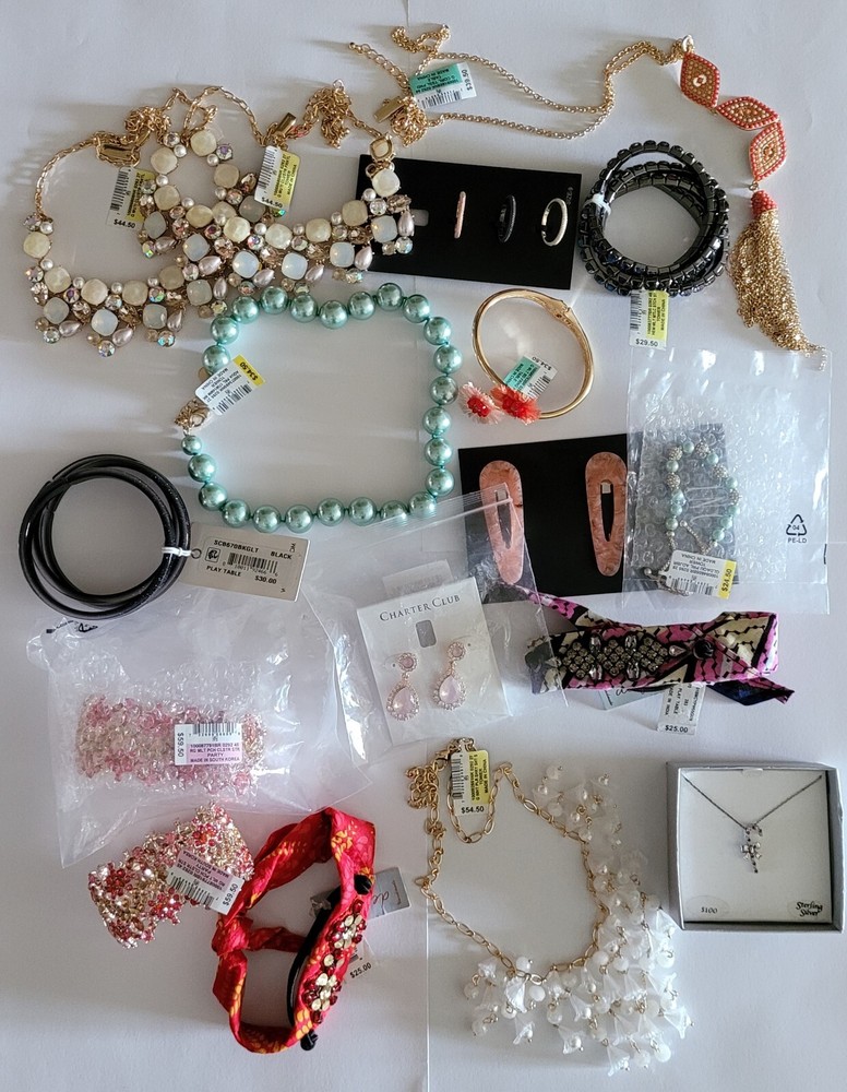 17 Pieces JEWELRY LOT $3.82 A Piece Retails over $350 INC, Charter Club LOT #1