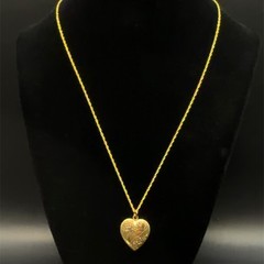 Vintage Marathon 14K Gold Filled 18 Inch Photo Locket Necklace, 3.7 Grams