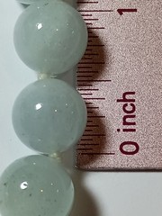925 Silver China Vintage Translucent Pale Green Jadeite Hand Knotted Necklace!!!