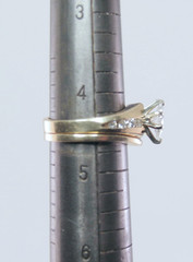 Vintage 14k Yellow Gold 9 Stone Diamond .66ctw Wedding Set Lady’s Ring Size 4.5
