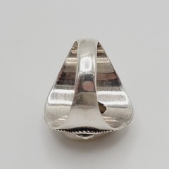 Artisan Smoky Quartz Teardrop Southwestern Style Silver 925 Ring Sz 5.75 Tested