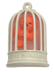 VINTAGE 1975 Avon Bird in cage/Birdcage Rockin’ Robin Brooch Pin Jewelry 1970’s