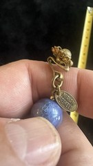 Signed Miriam Haskell Blue Bead Necklace Vintage