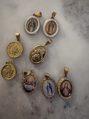 Vintage Religious Pendant Lot Stainless Steel Waterproof Antique