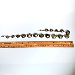 Vintage Style Georgian Collet Necklace 17″ Olive Green Iridescent Anna Wintour