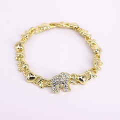 womens bracelet 18k gold filled with hearts