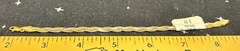 Vintage Sterling Silver Tri-Color Braided Bracelet Chain 6″ Italy 3.7 Grams KC