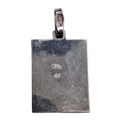 Latvia Milda Sterling Silver Ingot Pendant