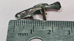 Vintage Sterling Silver COCKATOO CHARM Pendant 2/6gms 24mm 3D