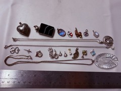Collection Lot Amazing Vintage and Modern Sterling Silver Pendants #Decor – W8