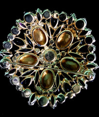 Juliana Rhinestone BRACELET BROOCH EARRING SET Book Pcs Watermelon Vitrail Rare