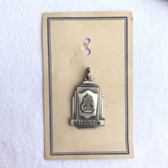 Sterling Silver MUSIC Charm Old School Award Art Deco Style .925 6grams NOS