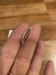 Pin Brooch Victorian 14k Gold White and Yellow Antique Gold