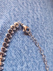 UNMARKED UNTESTED 5mm. MARQUISE 16″ NECKLACE JEWELRY