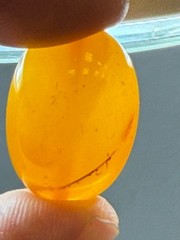 NATURAL OLD ANTIQUE YELLOW BUTTERSCOTCH BALTIC AMBER BEAD 4,2 gr