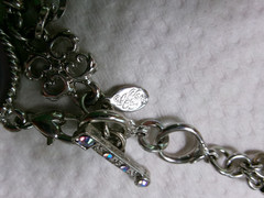 Kirk’s Folly Love Never Dies Glass Cameo Angel Pendant Silvertone chain Necklace