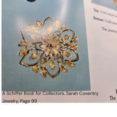 Vintage Brooch Peta Lure 60s 3D Open Work MCM Sarah Cov Book Piece Collectors