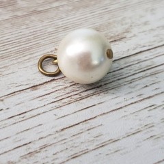 Vintage Pendant Faux Pearl Dangle Pendant – No Chain Included
