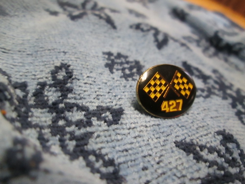 vintage 427 Checkered Flags Pin