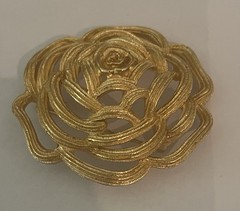 Vtg. Christian Dior Gold Plated Brooch/pin