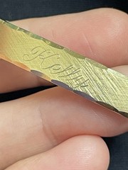 Vintage Signed Speidel Identity ID Bracelet Gold-Tone Name Engraved Kelly