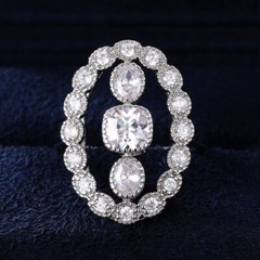 2.50 CT CZ Authentic Victorian Style Classic Ring Silver Plated Elegant Ring