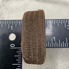 Vintage Victorian Mourning Bracelet Hair Band Woven Gold Tone 5.5”