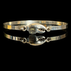 AHA Norway Scandinavian Sterling Silver Lobster Claw Bangle Bracelet Vintage 925