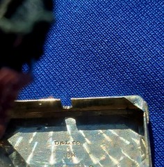 ORIGINAL Art Deco Raymond YARD Antique Diamond Sapphire Platinum Gatby era Watch