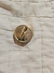 Vintage Goldtone Mother Of Pearl Pin