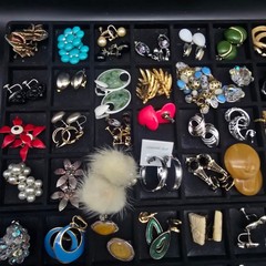 110 Clip On Earring Lot Reseller Lot Bulk Lot Costume Jewelry