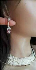 Art Deco Vintage Dangle Earrings 10K White Gold 2.4Ct Round Lab Created Diamond