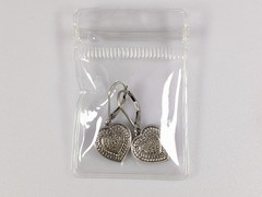 HOB P 925 Sterling Silver Textured Ivy Grape Vine Heart Dangle Earrings 1″ /4.2g