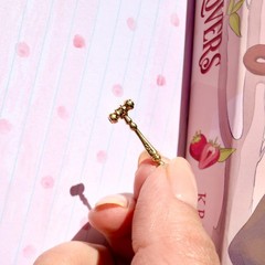 Vintage 14k Gold Judge Gavel Charm, Pendant