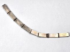 Vintage Sterling Silver Forget Me Not Sweetheart Bracelet Engraved by “Marathon”